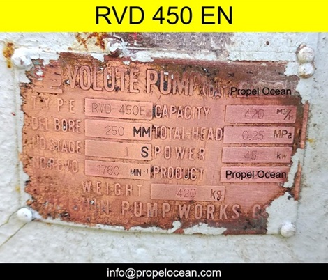 Heishin RVD 450EN Sea Water Pump and spares (3)